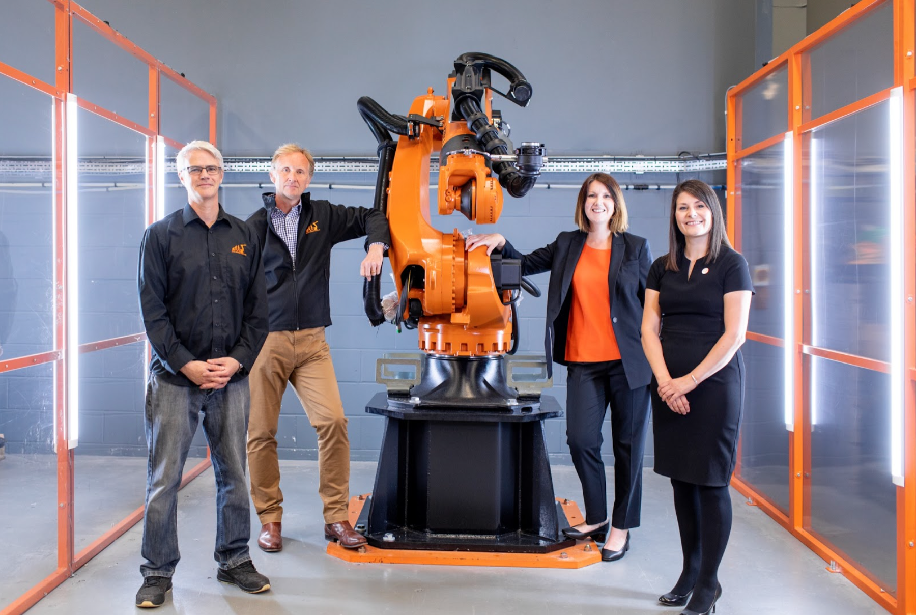 CNC Robotics management team: Jason Barker, Bart Simpson, Philippa Glover and Madina Barker