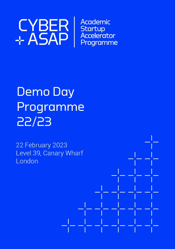CyberASAP 2022/23 Demo Day Booklet