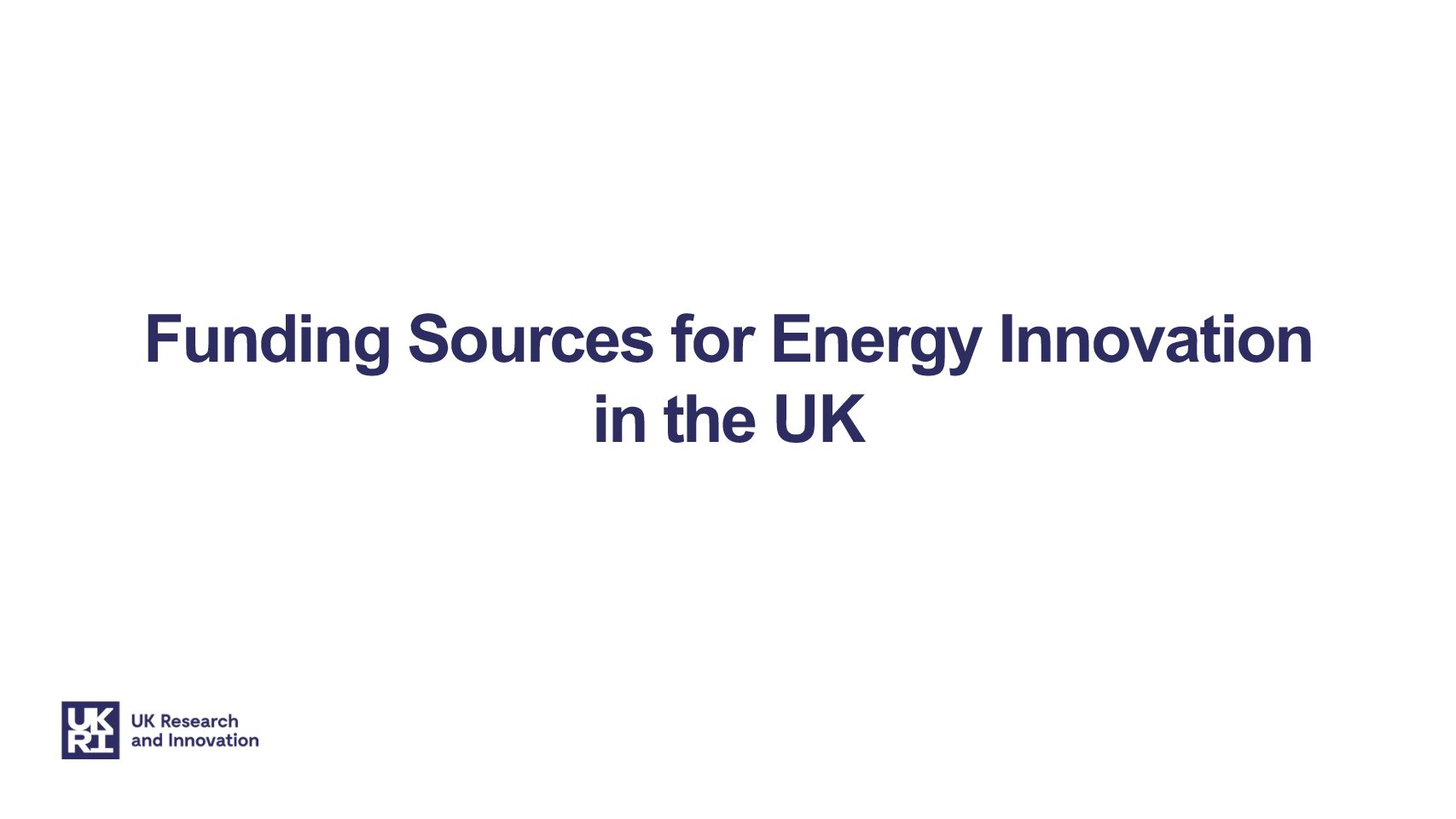 Energy related funding opportunities for UK organisations