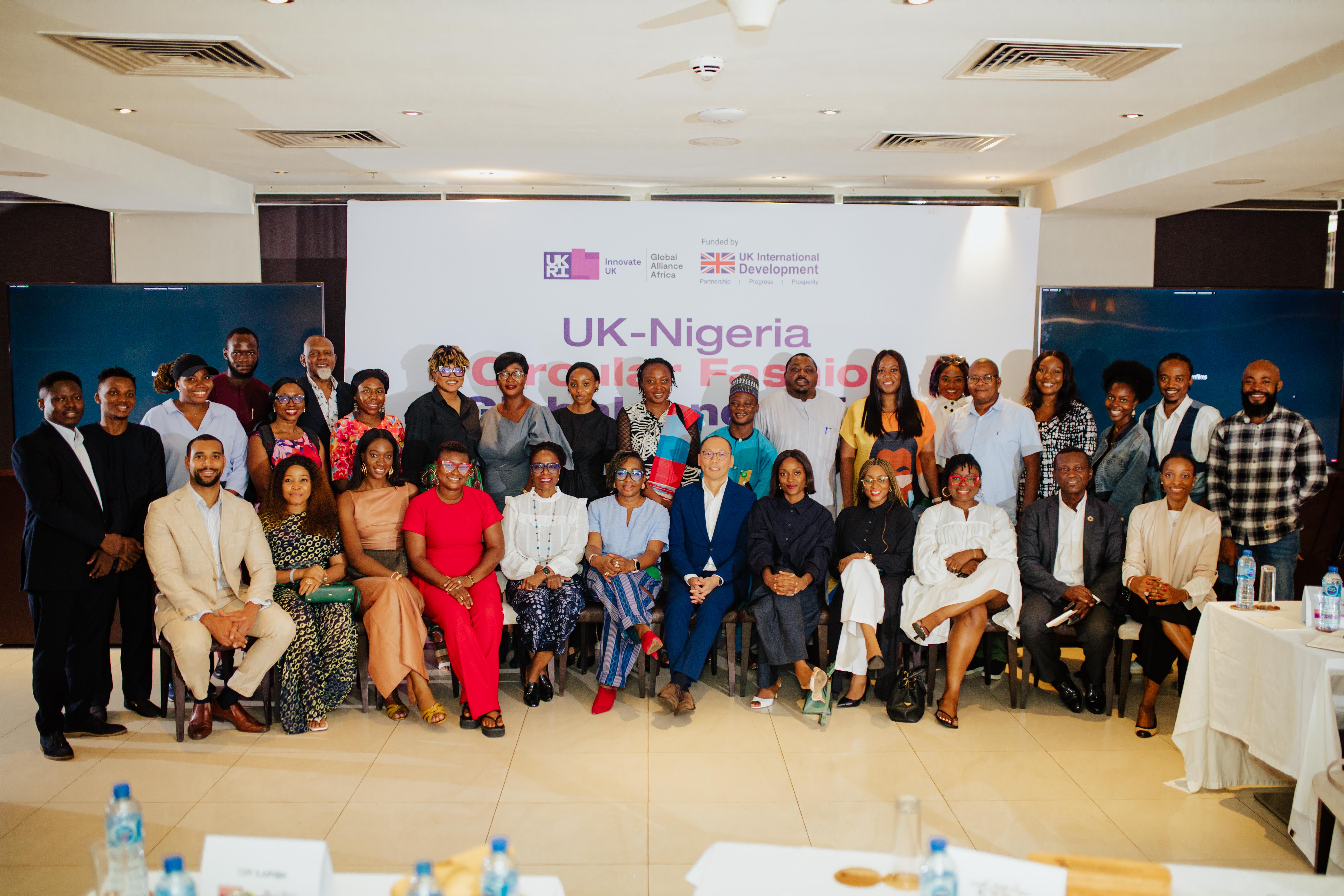 Delegates and speakers at the UK-Nigeria Circular Fashion event, May 2024